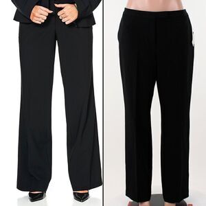 Kasper Tab-Waist Modern Dress Pants